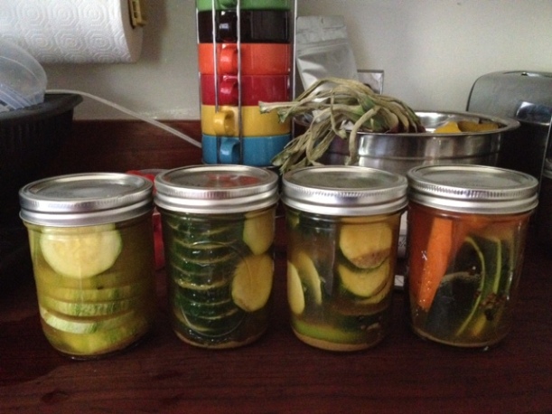 Zucchini refrigerator pickles