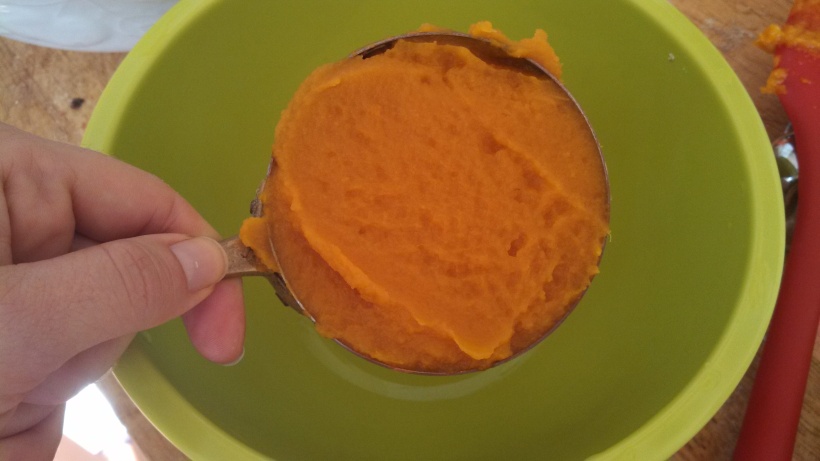 Fresh pumpkin puree